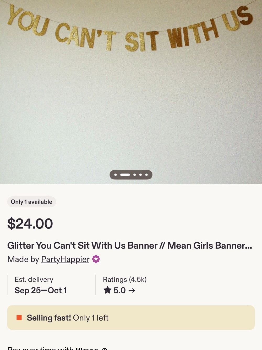 You Can’t Sit With Us banner // mean girls banner